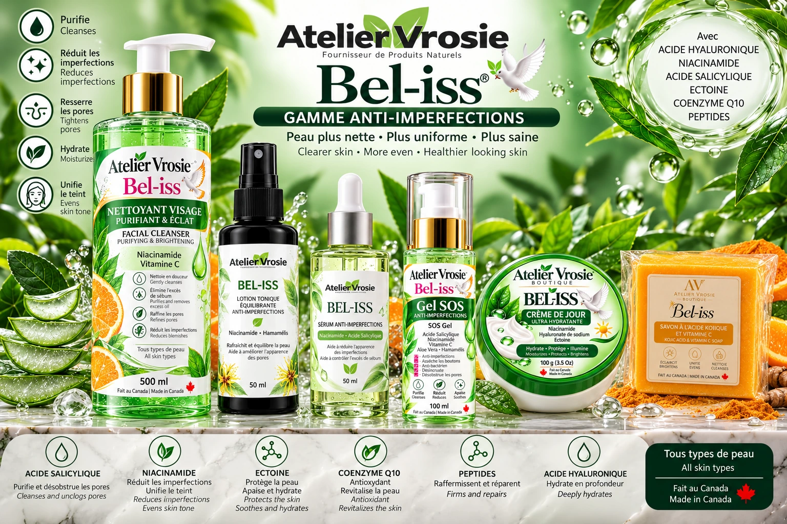 Atelier Vrosie — Bel-iss, les six soins de la gamme Anti-Imperfections