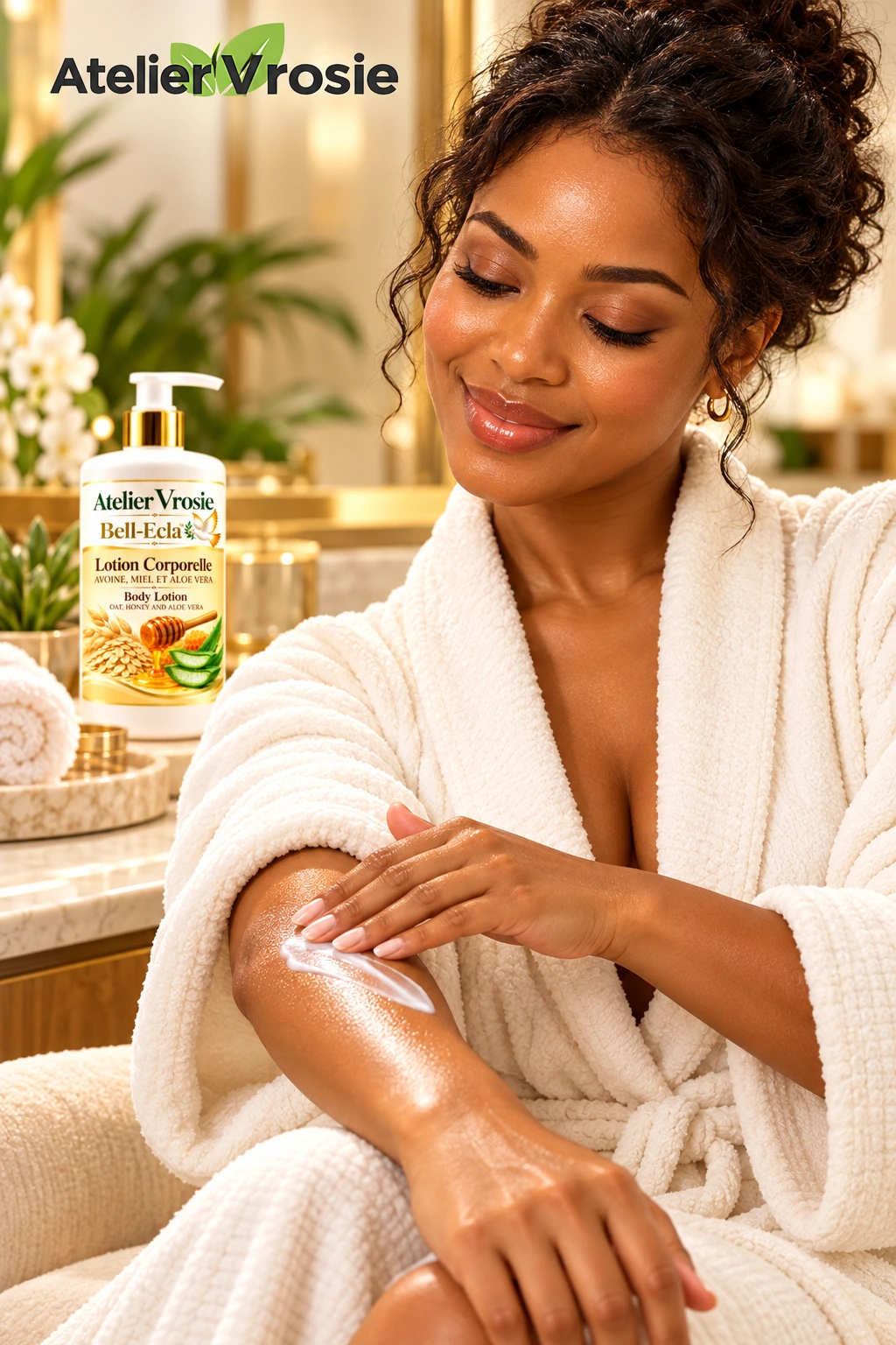Application — Lotion Corporelle Éclaircissante
