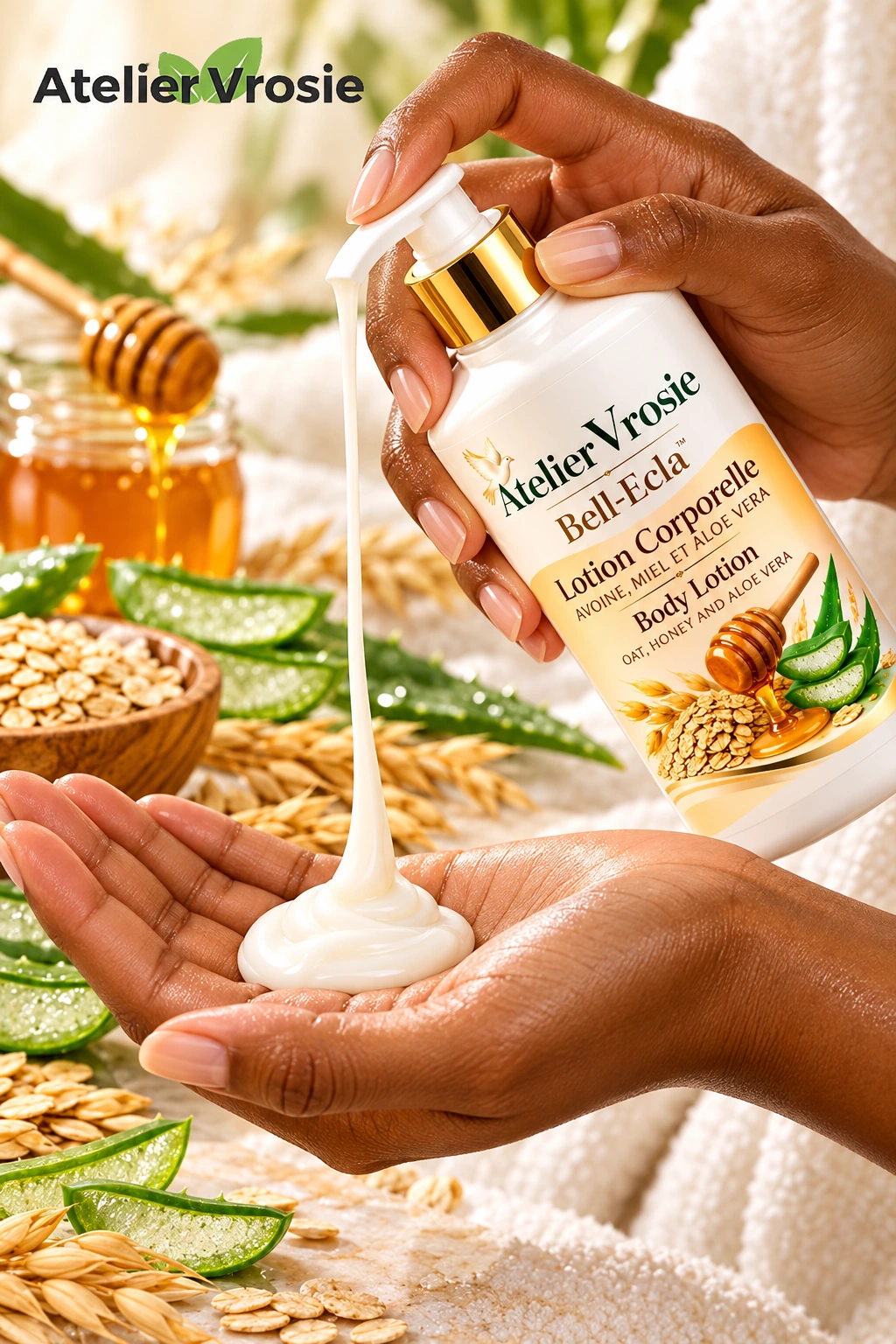 Texture et utilisation — Lotion Corporelle Éclaircissante