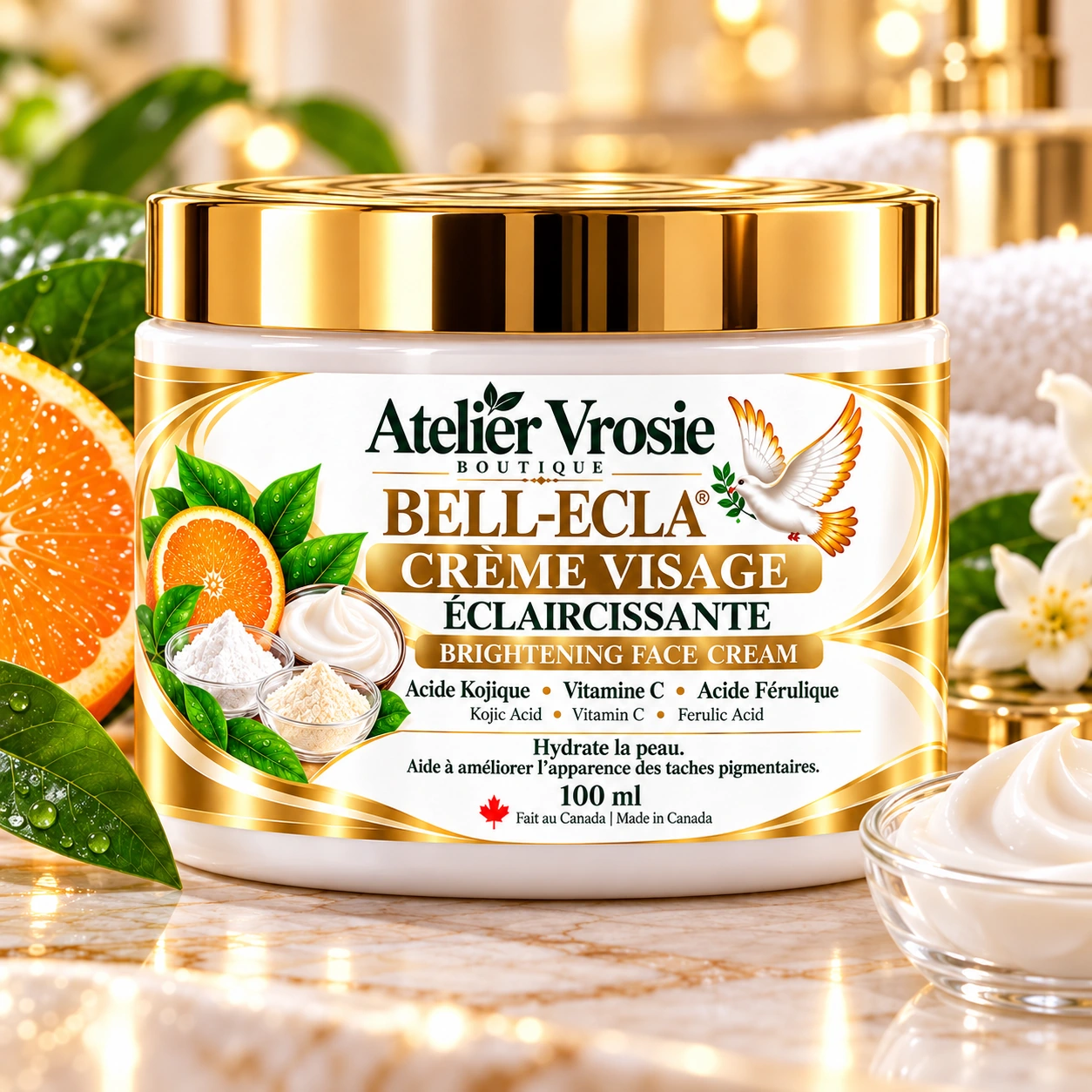 Crème Visage Éclaircissante