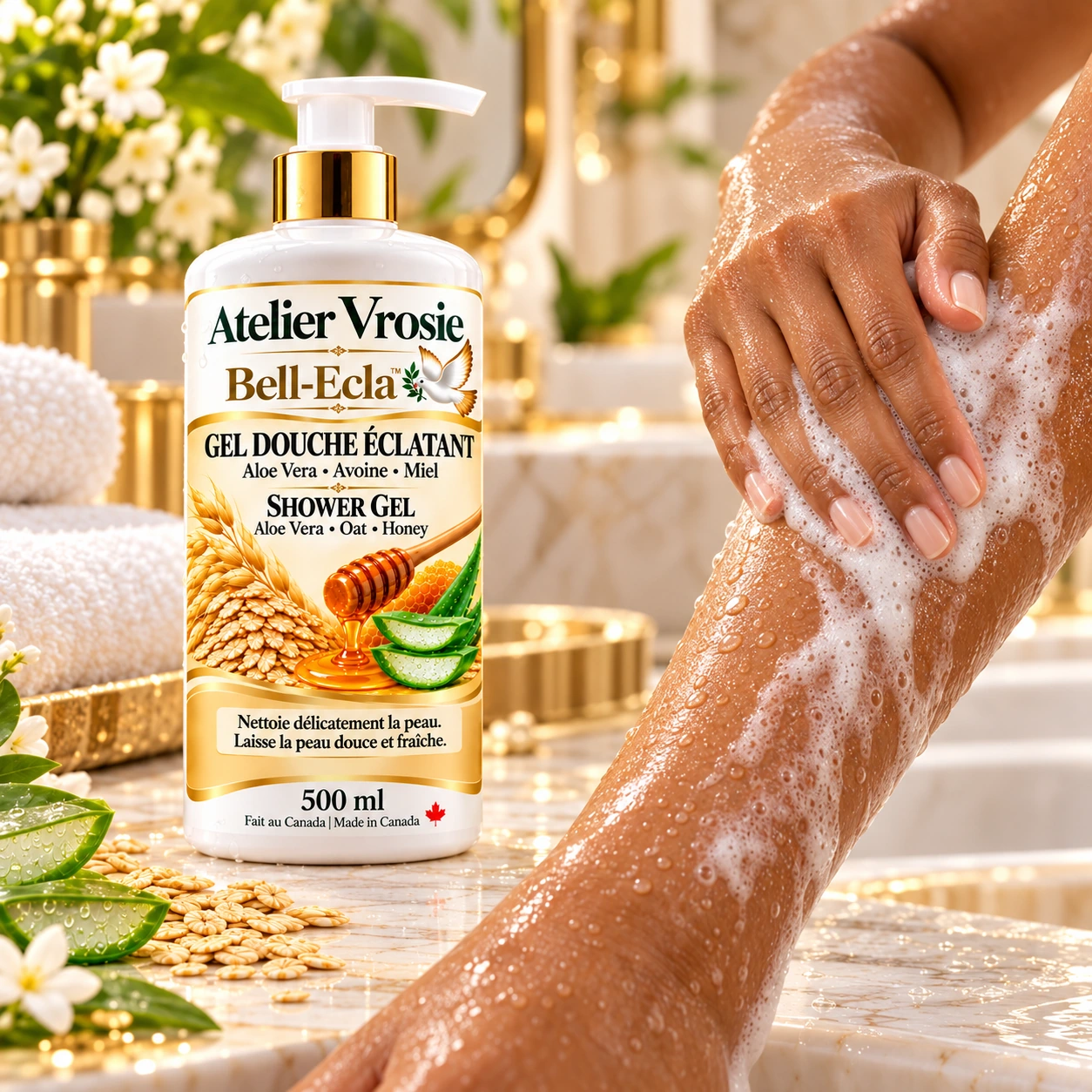 Application — Gel Douche Éclatant