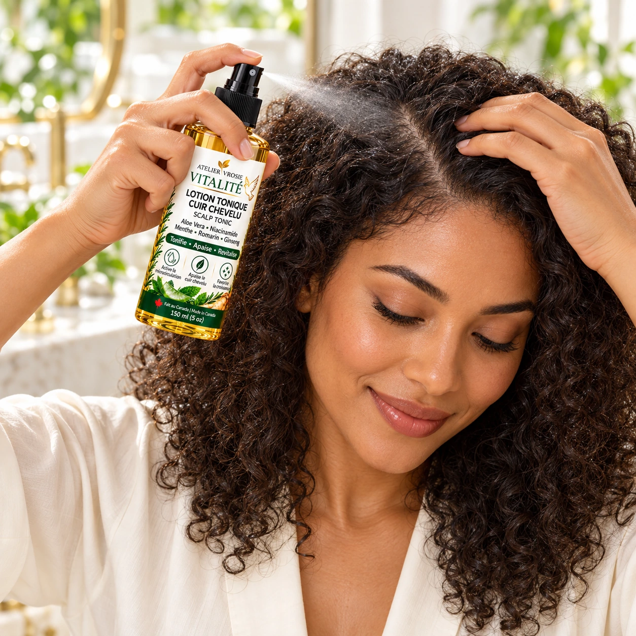 Application sur le cuir chevelu — Lotion Tonique VITALITÉ